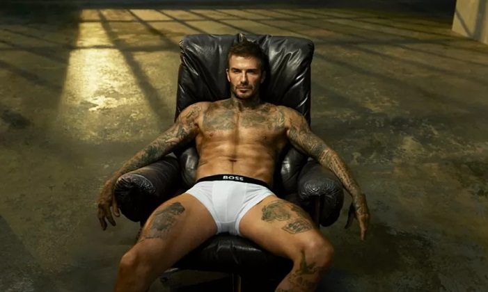 David Beckham sarado de cueca