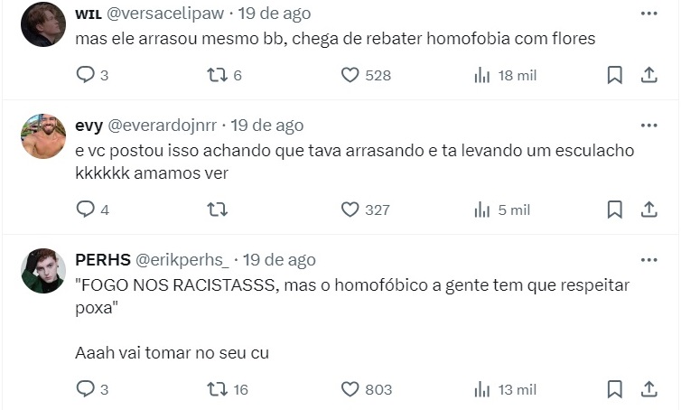 Mendigo e gay no Twitter