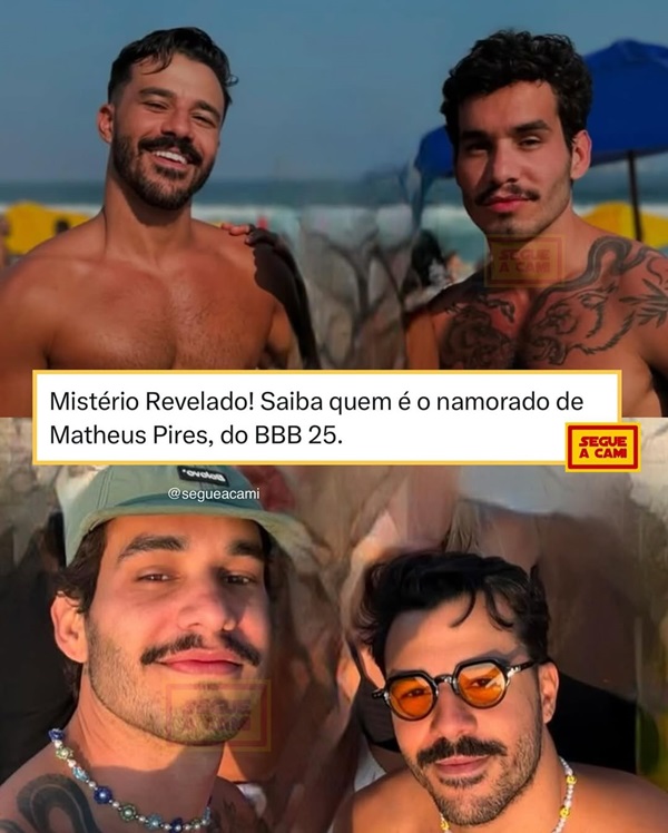 Mateus Pires do BBB25 namora o saradão Junior Souto